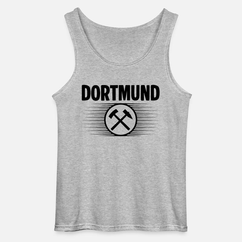 Dortmund Glueck auf - Gildan Männer Tank Top - Grau meliert