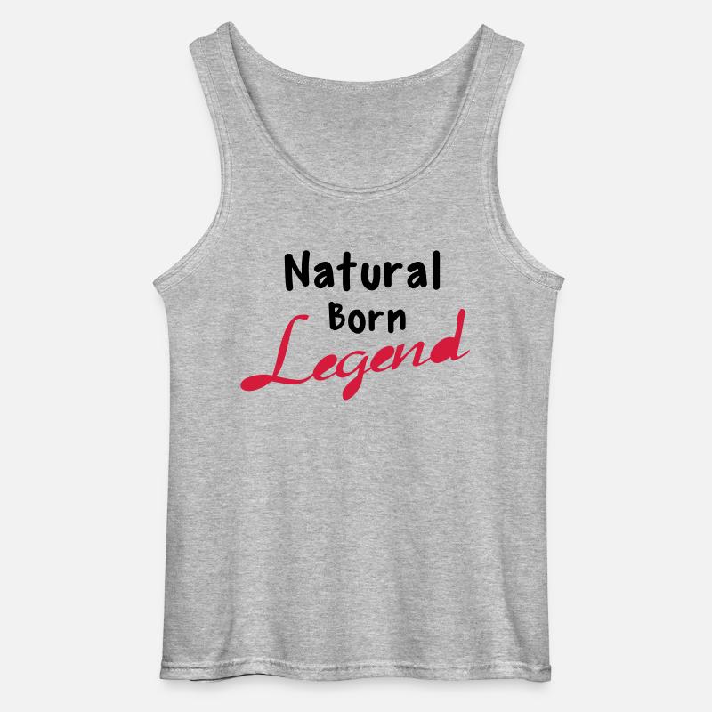 Born Legend - Gildan Männer Tank Top - Grau meliert