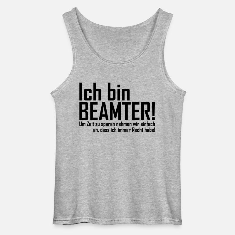beamter - Gildan Männer Tank Top - Grau meliert