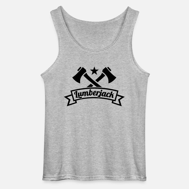 Holzfäller - Gildan Männer Tank Top - Grau meliert