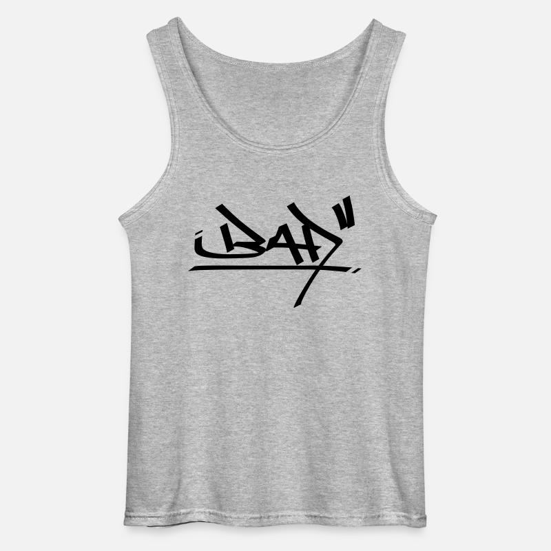 graffiti bad 01 - Gildan Männer Tank Top - Grau meliert