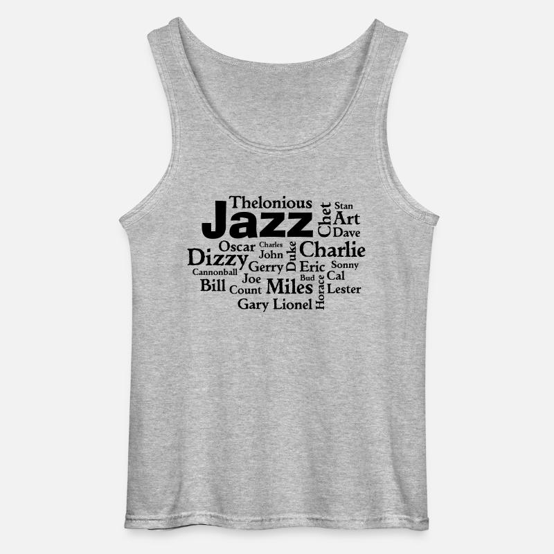 Jazz Greats - Gildan Männer Tank Top - Grau meliert