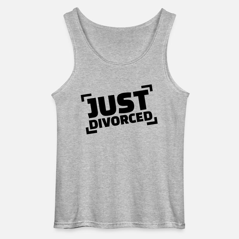 Scheidung - Gildan Männer Tank Top - Grau meliert
