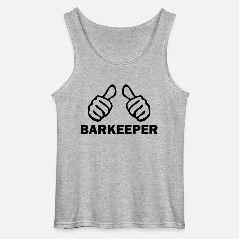 barkeeper - Gildan Männer Tank Top - Grau meliert