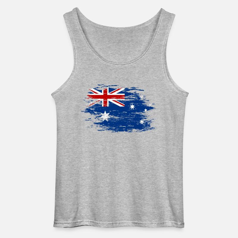 Drapeau de l’Australie utilisé - Débardeur Gildan Homme - gris chiné