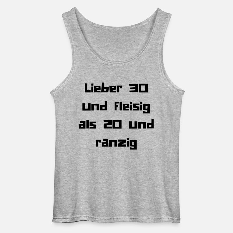 30er - Gildan Männer Tank Top - Grau meliert