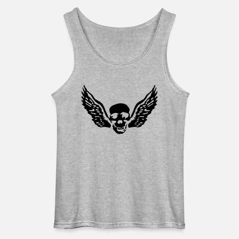 wingskull_092011_c_1c - Gildan Men’s Tank Top - sports grey