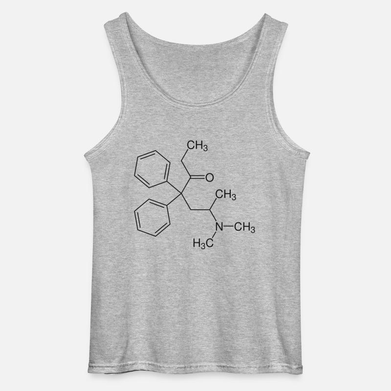 Methadone structural formula - Gildan Men’s Tank Top - sports grey
