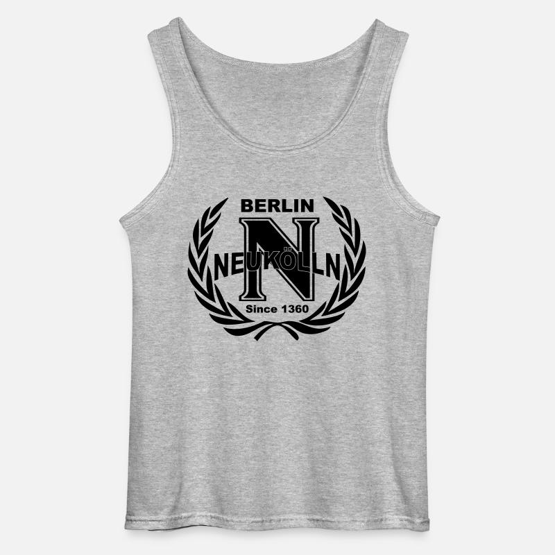 neukoelln_end - Gildan Männer Tank Top - Grau meliert
