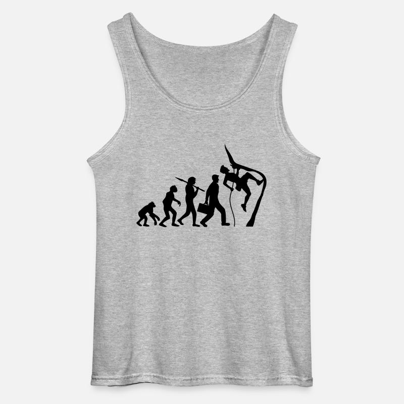 Klettern seil bergsteiger evolution - Gildan Männer Tank Top - Grau meliert