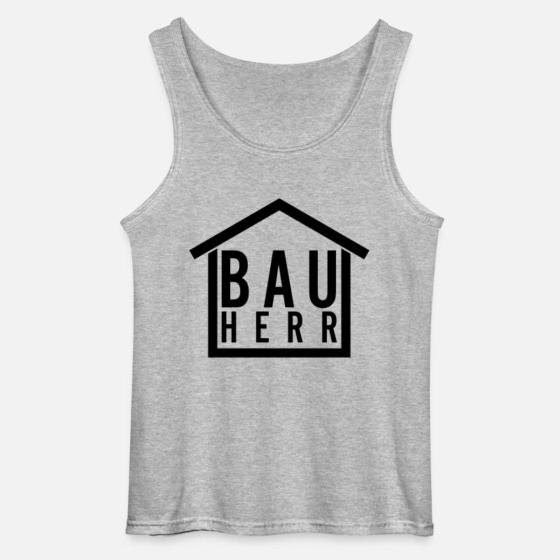 Bauherr - Gildan Männer Tank Top - Grau meliert