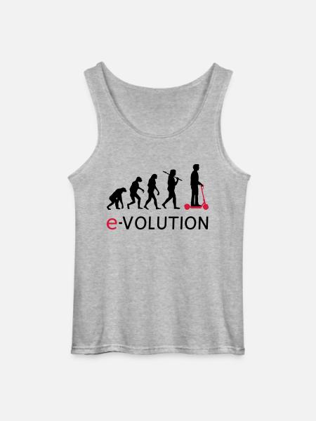 Evolution ElectroScooter eScooter ERoller - Gildan Männer Tank Top - Grau meliert