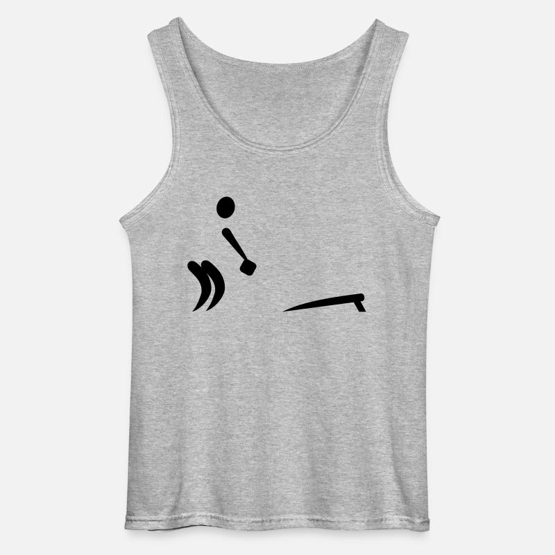 Cornhole - Gildan Männer Tank Top - Grau meliert
