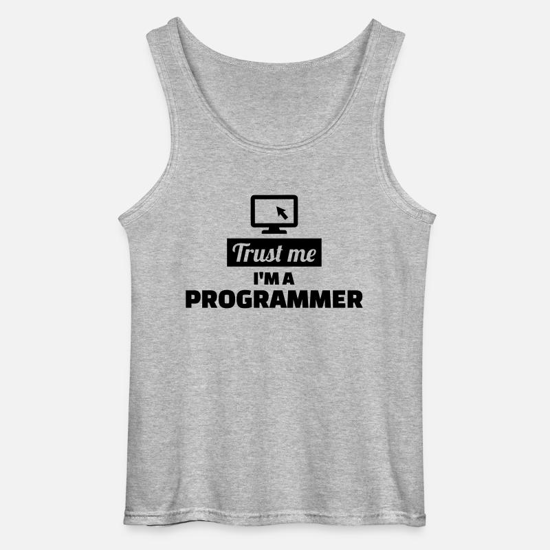 Programmierer - Gildan Männer Tank Top - Grau meliert