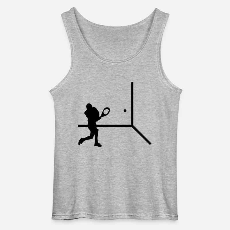 squash - Gildan Männer Tank Top - Grau meliert