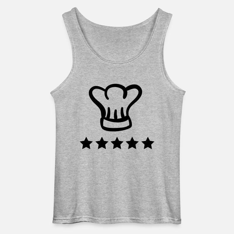 chefkoch - Gildan Männer Tank Top - Grau meliert