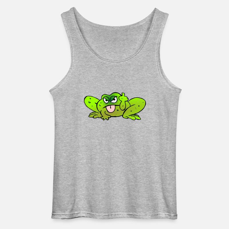 Toad pulls the tongue - Gildan Men’s Tank Top - sports grey