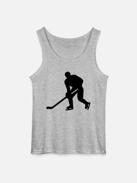 Eishockey - Gildan Männer Tank Top - Grau meliert