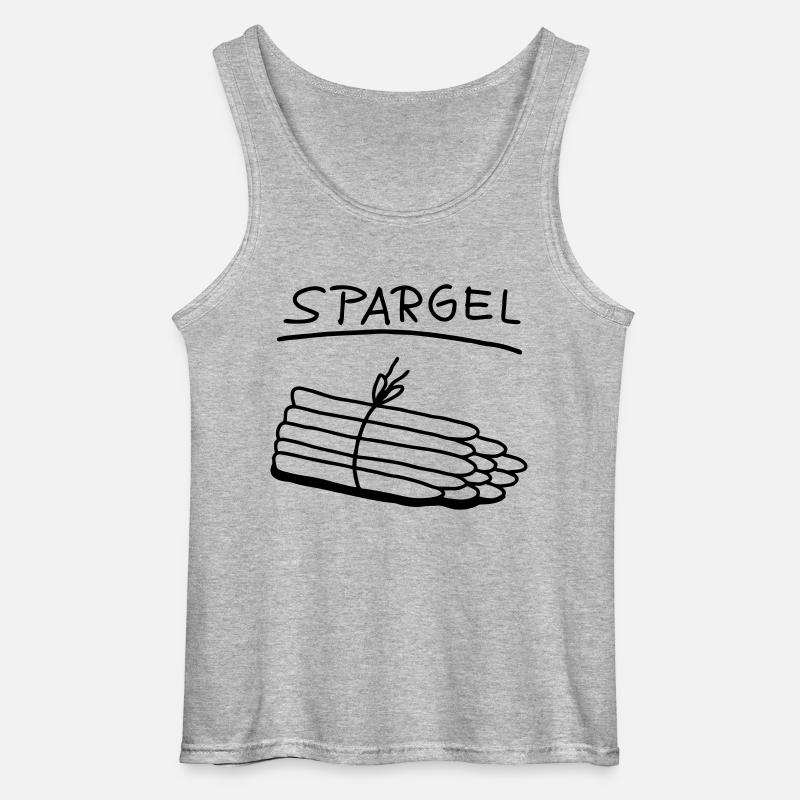 Spargel - Spargelzeit - Gildan Männer Tank Top - Grau meliert
