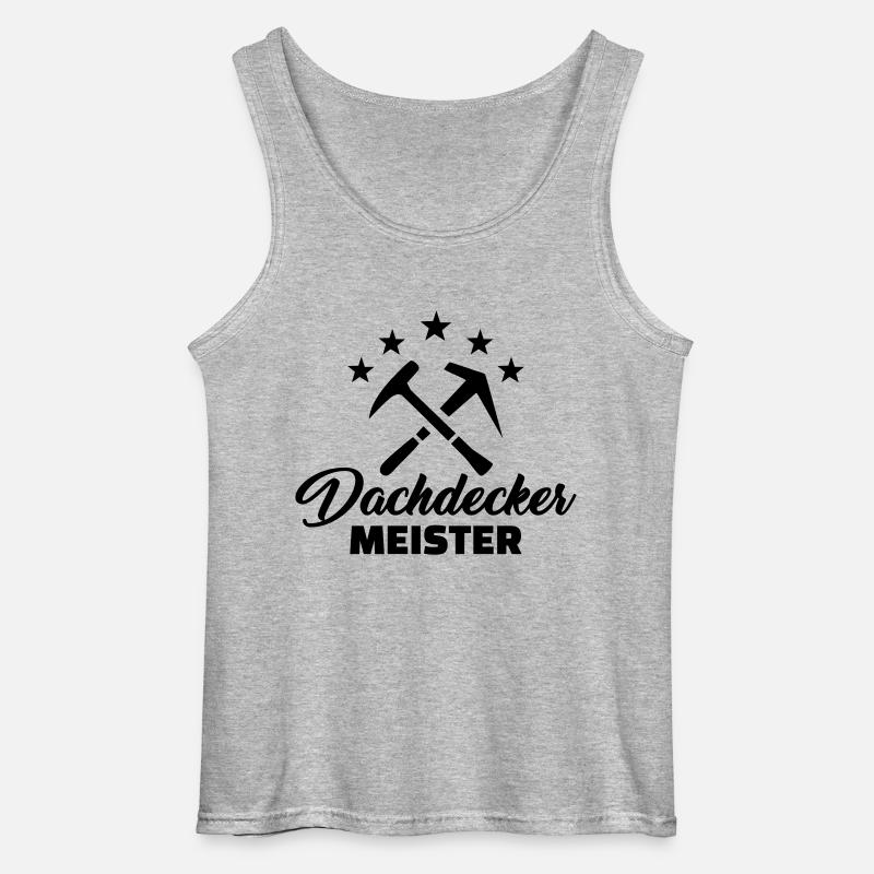 Dachdecker - Gildan Männer Tank Top - Grau meliert