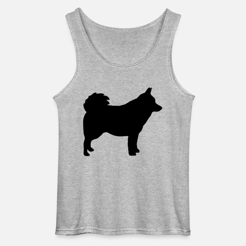 Schipperke - Gildan Männer Tank Top - Grau meliert