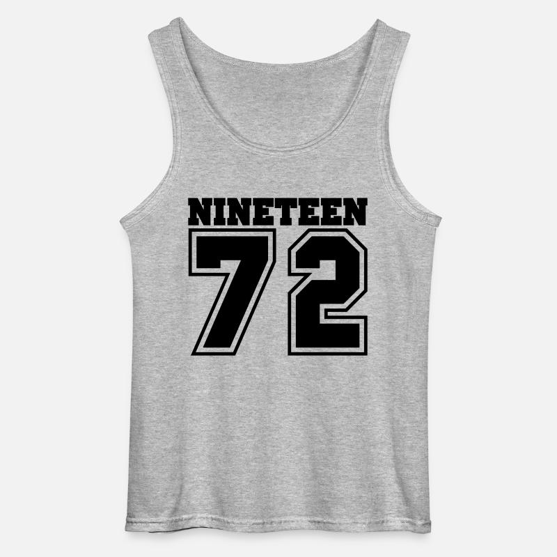 1972 - Gildan Männer Tank Top - Grau meliert