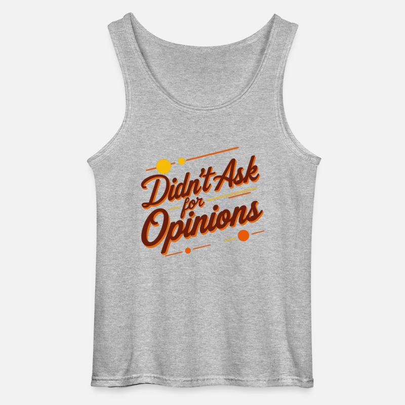 Didn’t Ask - Gildan Männer Tank Top - Grau meliert