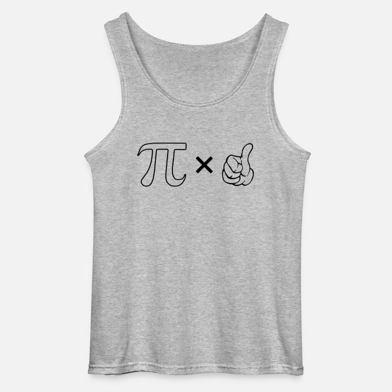 Pi mal Daumen - Gildan Männer Tank Top - Grau meliert