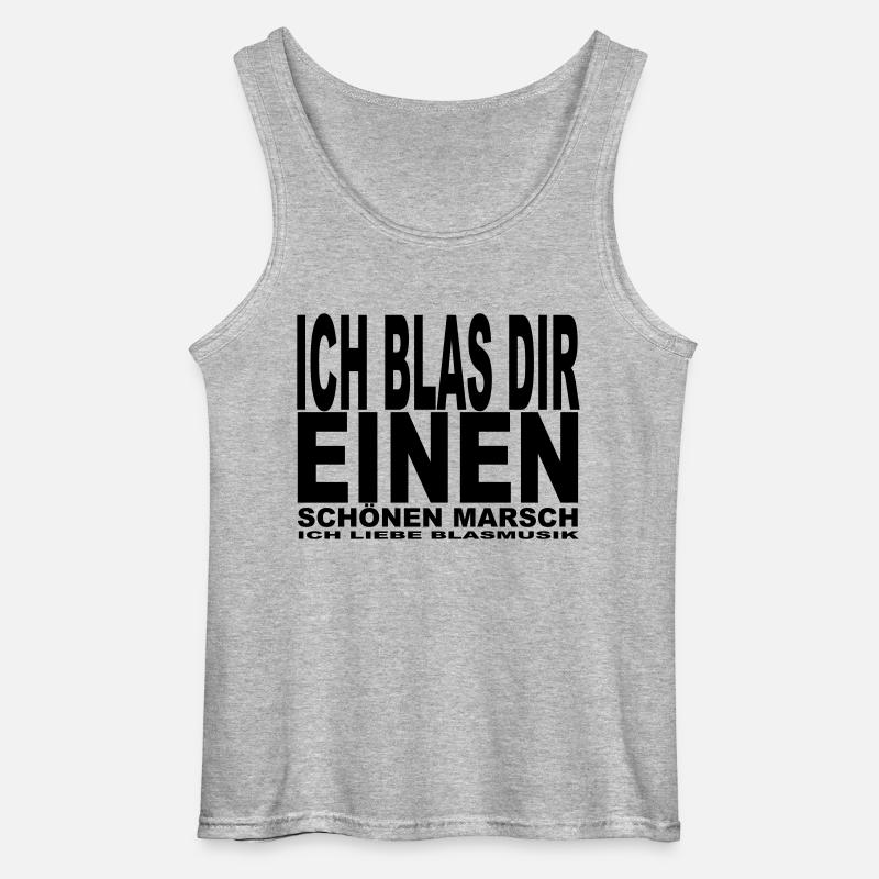 Ich blas dir einen - Gildan Männer Tank Top - Grau meliert