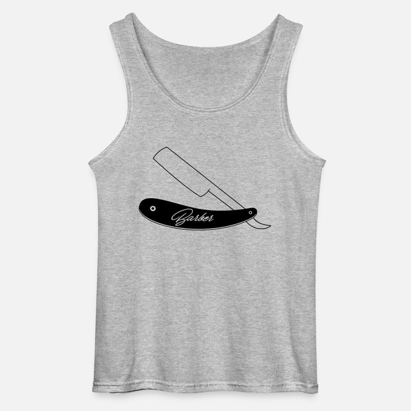 Barber - Gildan Männer Tank Top - Grau meliert