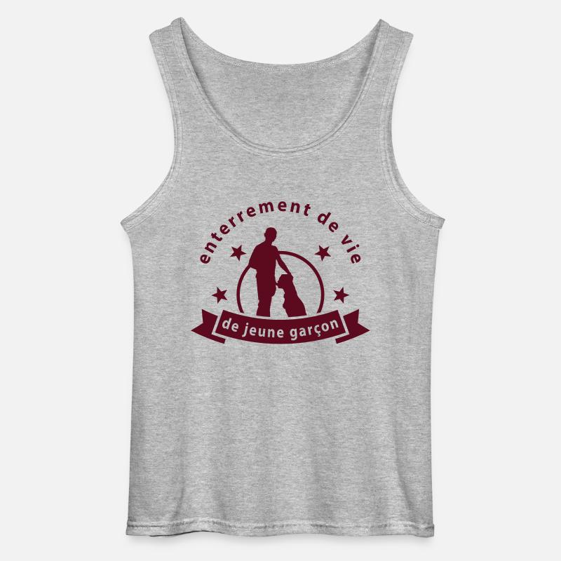 Bachelor-Junge - Gildan Männer Tank Top - Grau meliert