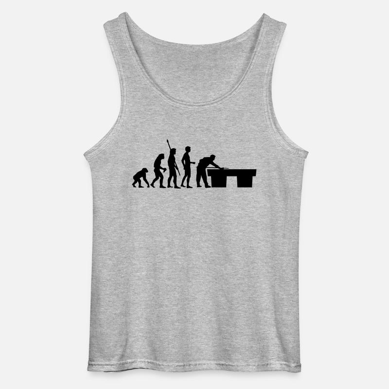 evolution_billard - Gildan Männer Tank Top - Grau meliert