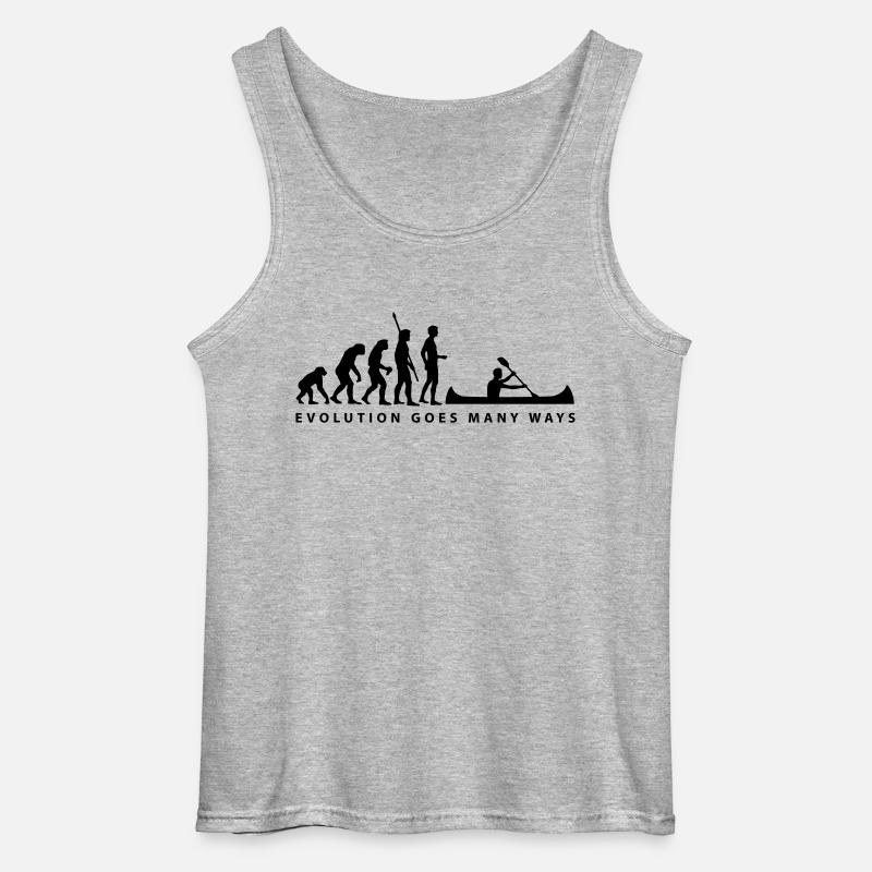 evolution_ruderer_b_1c - Gildan Männer Tank Top - Grau meliert