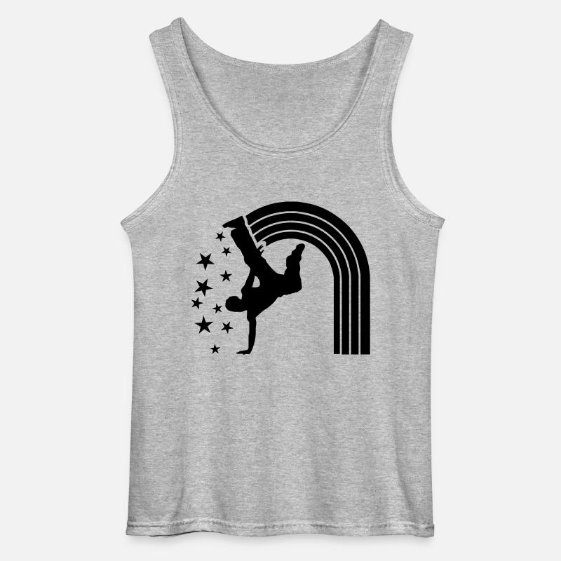 dancer - your text here - Gildan Männer Tank Top - Grau meliert