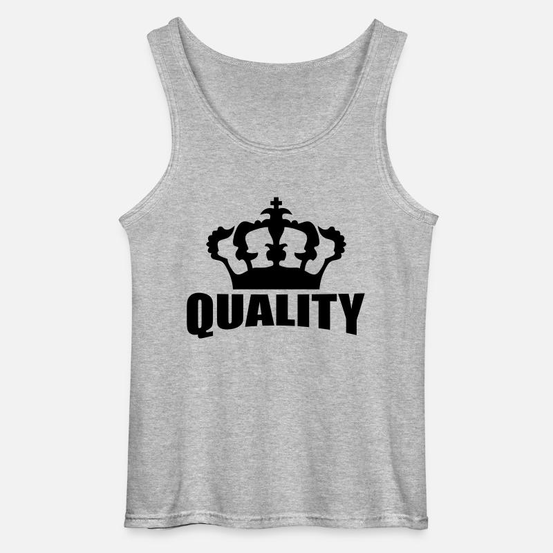 Quality Crown Design - Gildan Männer Tank Top - Grau meliert