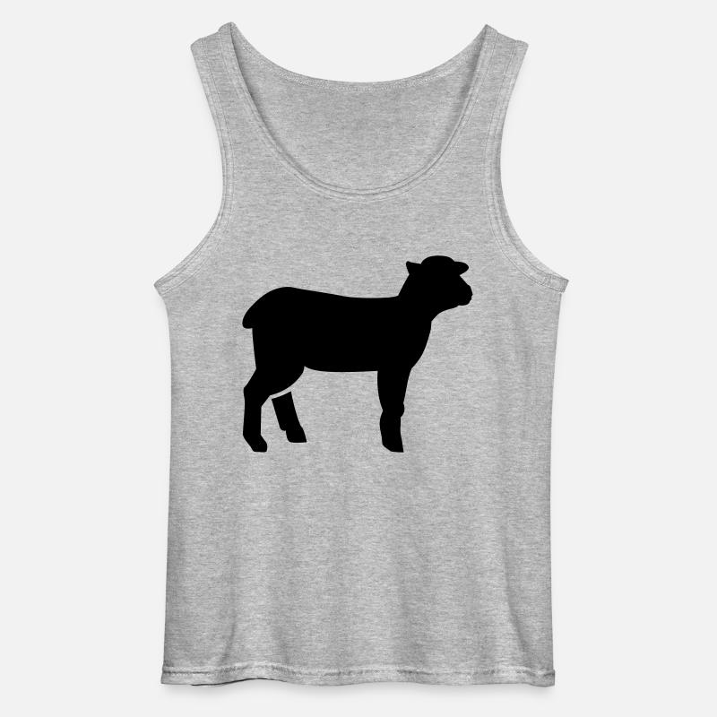 Lamm - Gildan Männer Tank Top - Grau meliert
