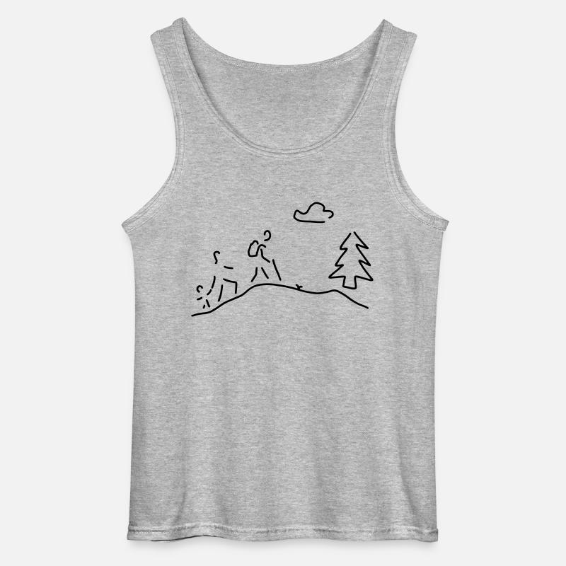 wandern oder walking - Gildan Männer Tank Top - Grau meliert
