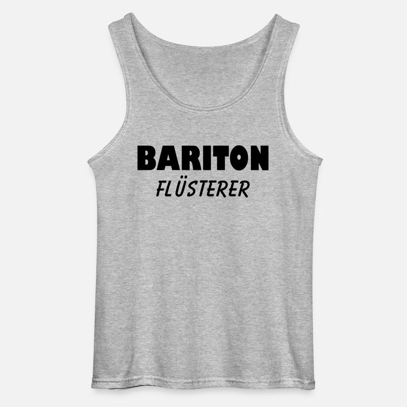 bariton flüsterer - Gildan Männer Tank Top - Grau meliert