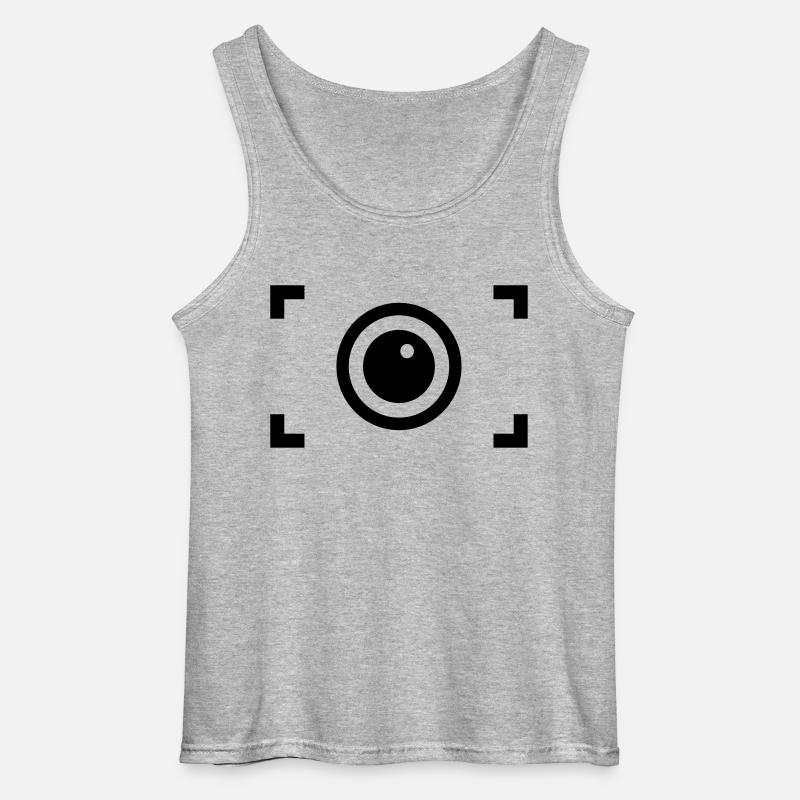 Kamera - Gildan Männer Tank Top - Grau meliert