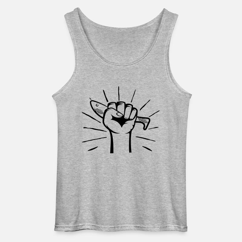 Holy Lure - Gildan Männer Tank Top - Grau meliert