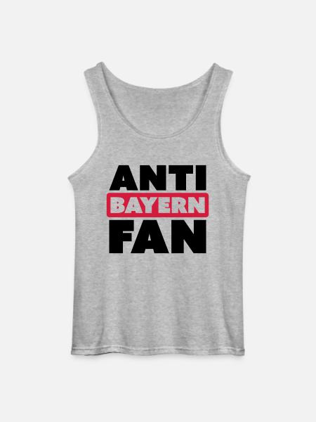 ANTI BAYERN FAN - Gildan Männer Tank Top - Grau meliert