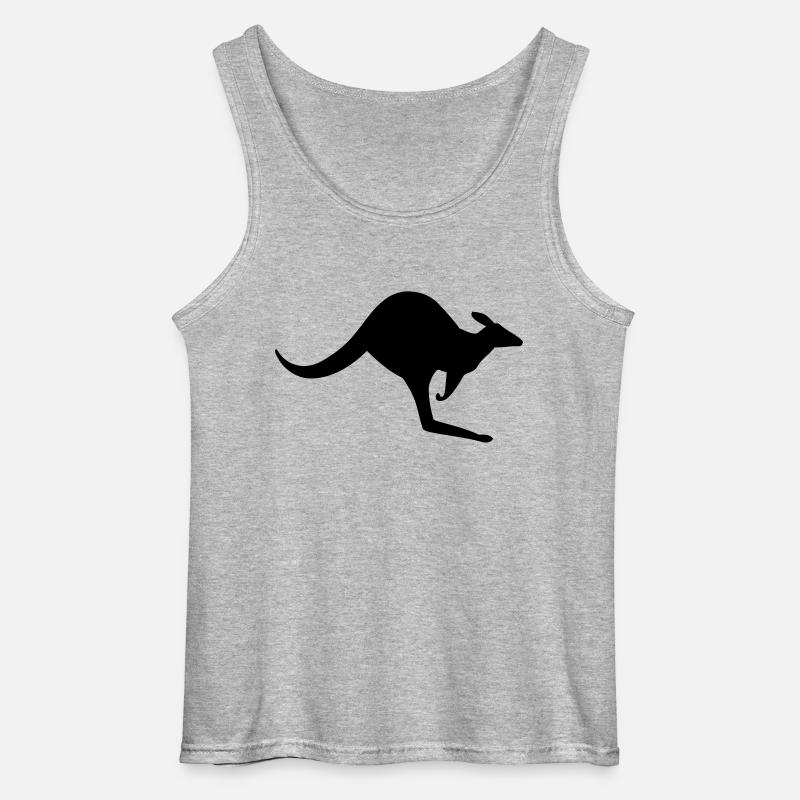 Eine australische Känguru - Gildan Männer Tank Top - Grau meliert