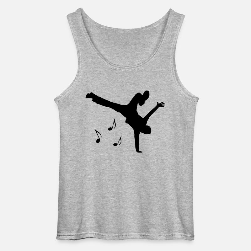 dance move - Gildan Männer Tank Top - Grau meliert