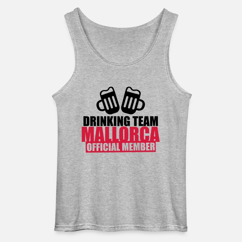 Drinking Team Mallorca - Gildan Männer Tank Top - Grau meliert