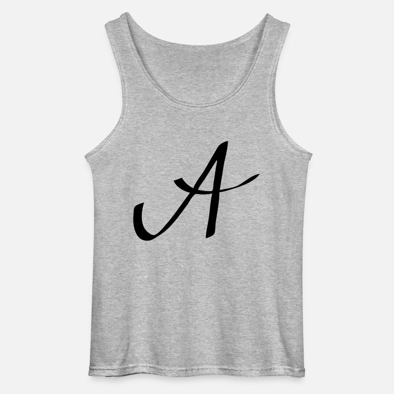 Logo A - Gildan Männer Tank Top - Grau meliert