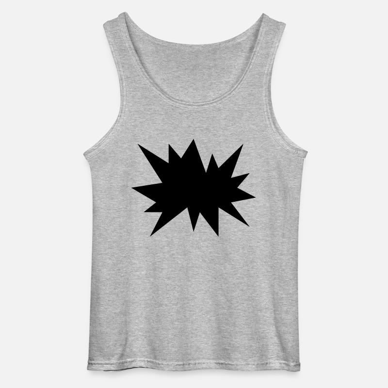 Boom!! - Gildan Männer Tank Top - Grau meliert