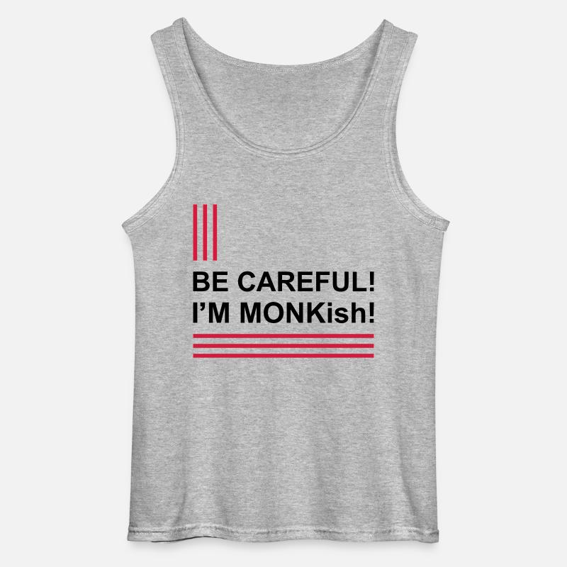 I'M MONKish - Gildan Männer Tank Top - Grau meliert