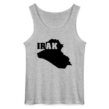 Iraq (ID: 002004) - Gildan Men’s Tank Top - sports grey - Front