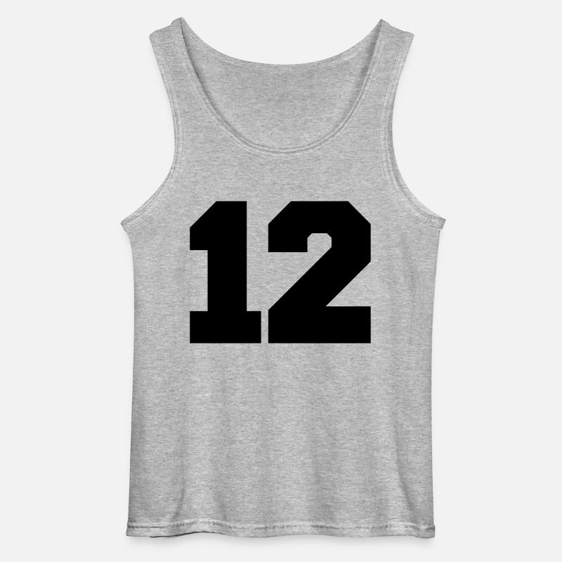 12 - Gildan Männer Tank Top - Grau meliert