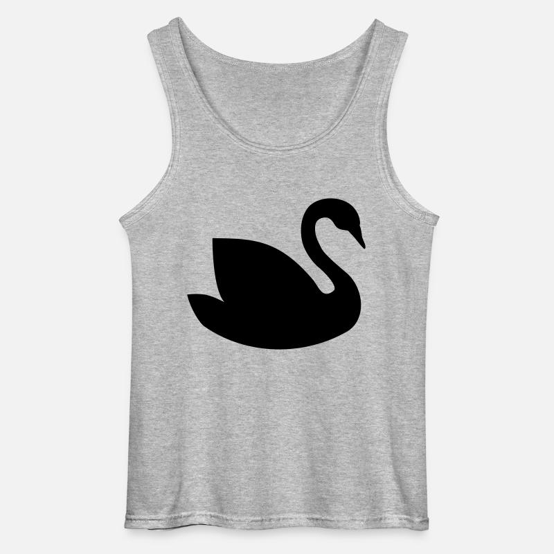 Schwan - Gildan Männer Tank Top - Grau meliert